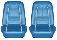 1967 Camaro Deluxe Interior Bucket Seat Cover Upholstery  Bright Blue  Fits: 1967 Camaro Indy Pace Car