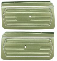 1969 Camaro Standard Interior Pre-Assembled OE Style Door Panels  Dark Green