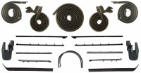 1967 Camaro & Firebird Coupe Weatherstrip Kit 17 Piece For Standard & Deluxe Interior  Complete Kit OE Style  Made In The USA!