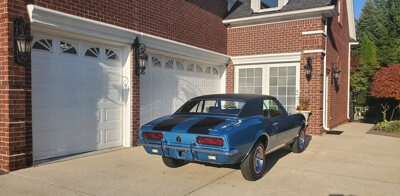 1967 Camaro Z28 RS Marina Blue