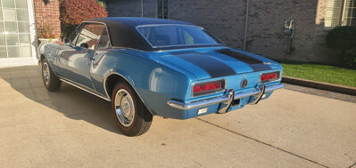 1967 Camaro Z28 RS Marina Blue