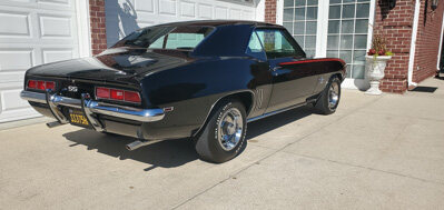 1969 Camaro SS 396-375 Black