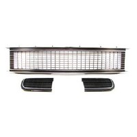 1968 Camaro Rally Sport Assembled Grille Kit w/Pre-riveted Moldings & Bezels