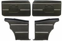 1968 Camaro Coupe Pre-Assembled Front & Rear Door Panel Kit  Black